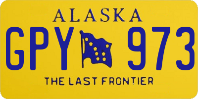 AK license plate GPY973