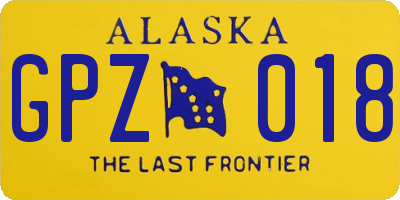 AK license plate GPZ018