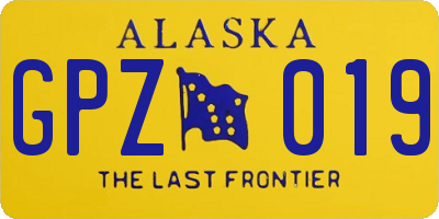 AK license plate GPZ019