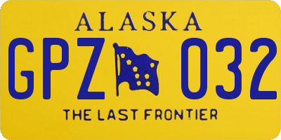 AK license plate GPZ032