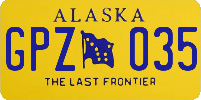 AK license plate GPZ035