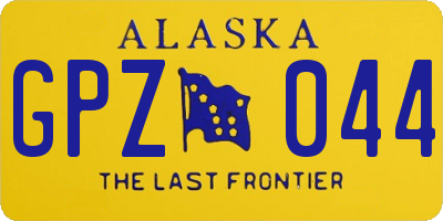 AK license plate GPZ044