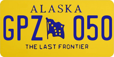 AK license plate GPZ050