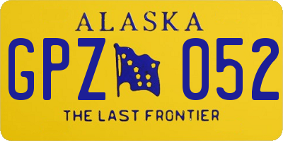 AK license plate GPZ052