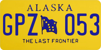 AK license plate GPZ053