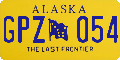 AK license plate GPZ054