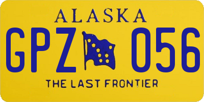 AK license plate GPZ056