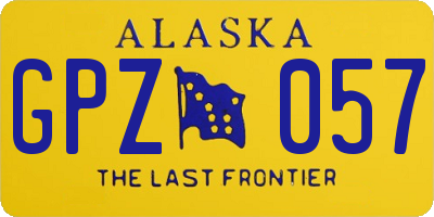 AK license plate GPZ057