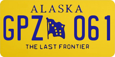 AK license plate GPZ061