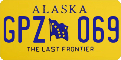 AK license plate GPZ069