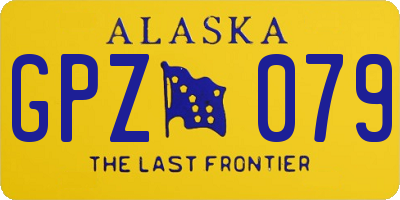 AK license plate GPZ079