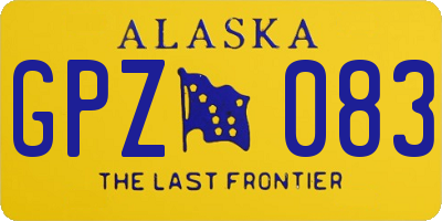 AK license plate GPZ083