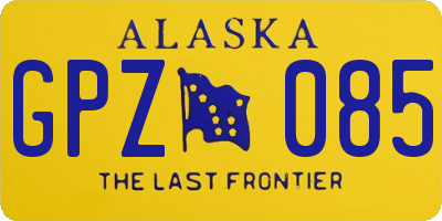 AK license plate GPZ085