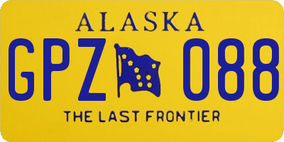 AK license plate GPZ088