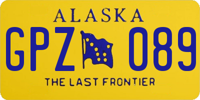 AK license plate GPZ089