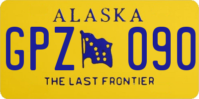 AK license plate GPZ090