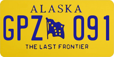 AK license plate GPZ091