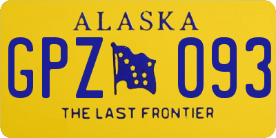 AK license plate GPZ093