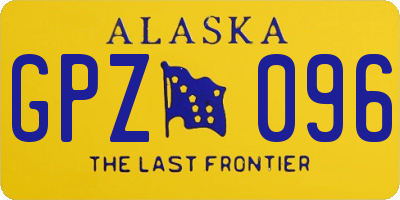 AK license plate GPZ096