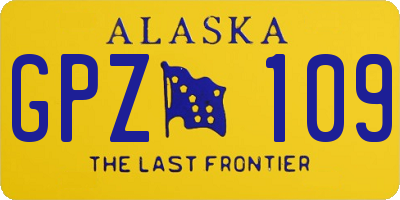 AK license plate GPZ109