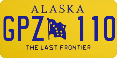 AK license plate GPZ110