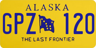 AK license plate GPZ120