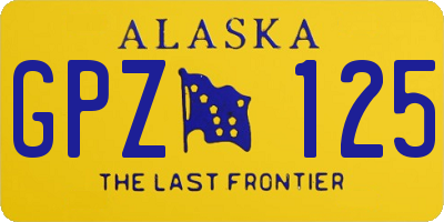 AK license plate GPZ125