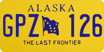 AK license plate GPZ126