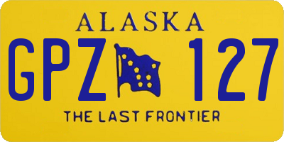 AK license plate GPZ127