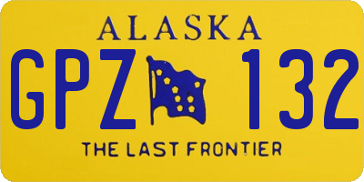 AK license plate GPZ132