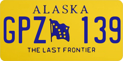 AK license plate GPZ139