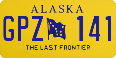 AK license plate GPZ141