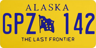 AK license plate GPZ142