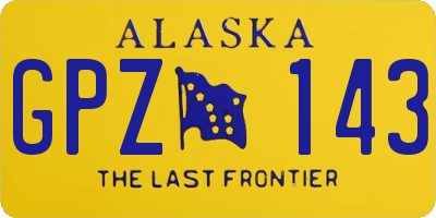 AK license plate GPZ143