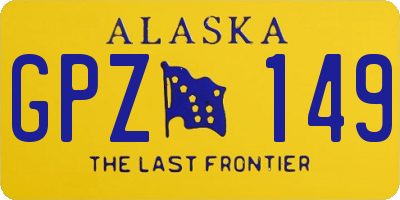 AK license plate GPZ149