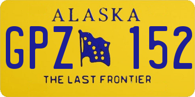AK license plate GPZ152