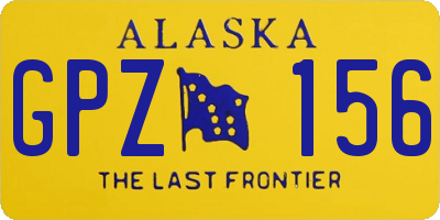 AK license plate GPZ156