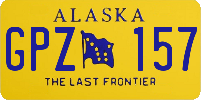 AK license plate GPZ157