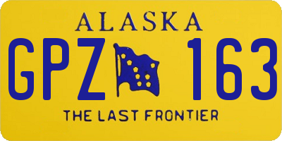 AK license plate GPZ163