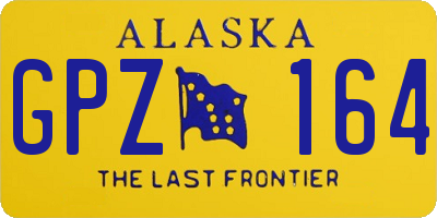 AK license plate GPZ164