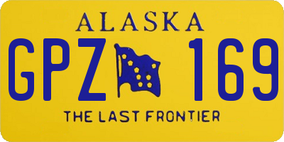 AK license plate GPZ169