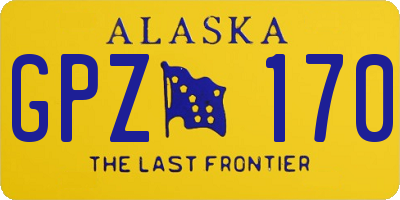 AK license plate GPZ170