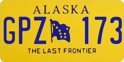 AK license plate GPZ173