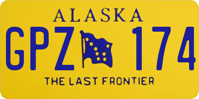 AK license plate GPZ174