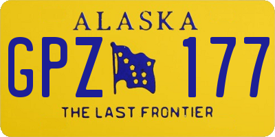 AK license plate GPZ177