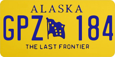 AK license plate GPZ184