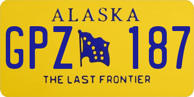 AK license plate GPZ187