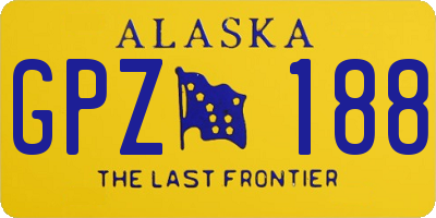 AK license plate GPZ188