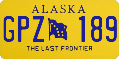 AK license plate GPZ189