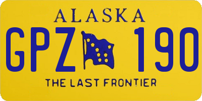 AK license plate GPZ190